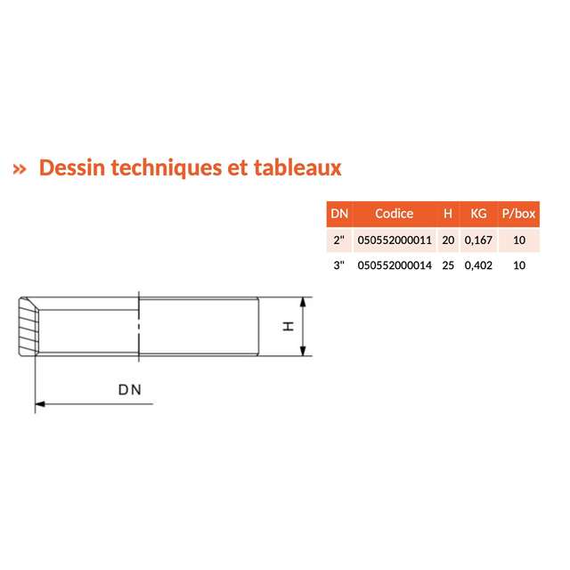 Frette Filetee A Souder 2 pour Voyant référence fournisseur 450824